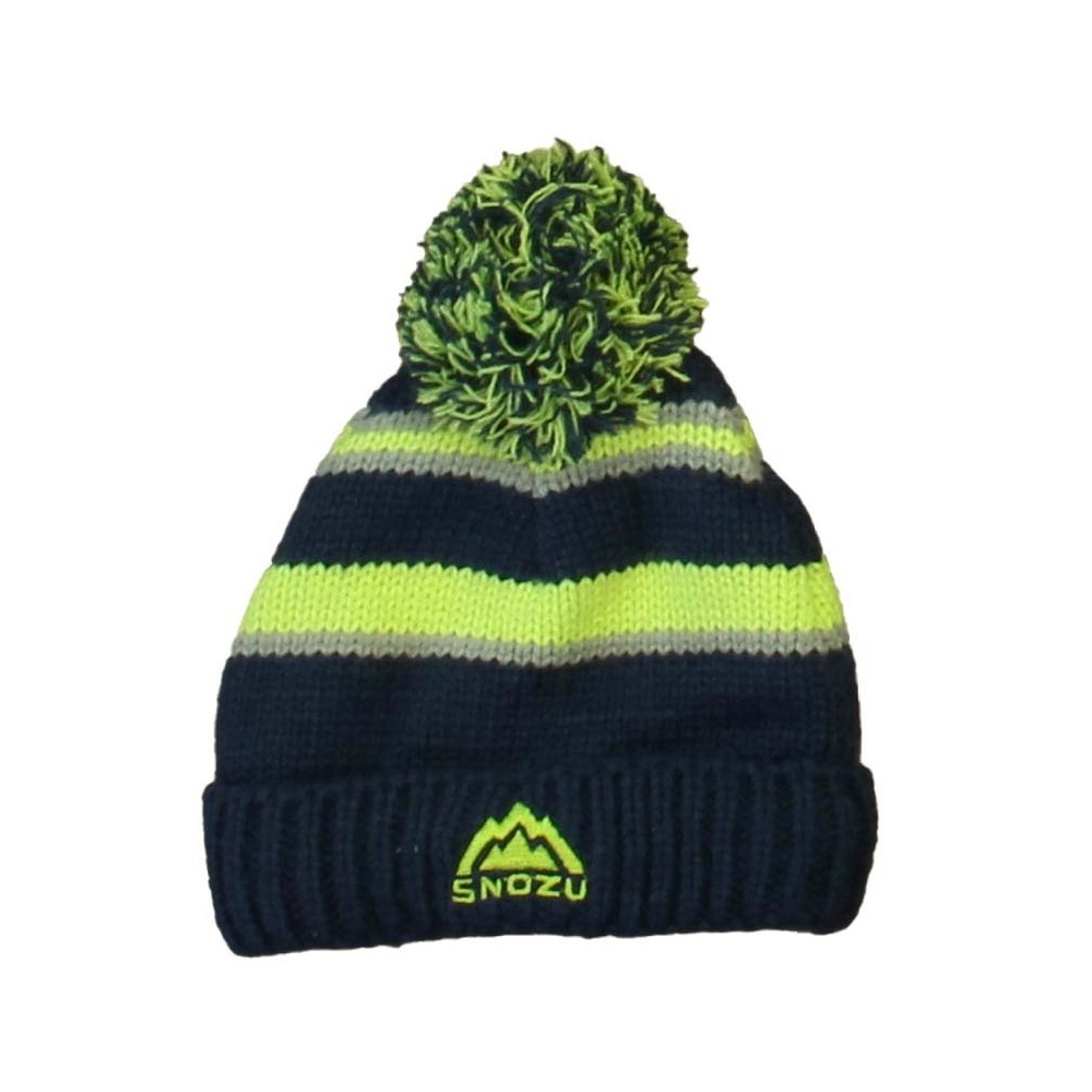 Snozu Boys Green | Navy Winter Hat size: 2T